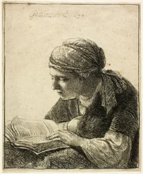 Frau beim Lesen
