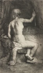 Frau mit dem Pfeil, 1661