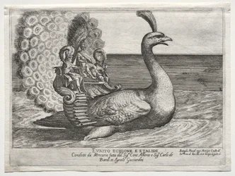 Seekampf auf dem Arno in Florenz, zur Hochzeit von Cosimo di Medici, Prinz der Toskana, und Maria Maddalena von Österreich, 1608: Evrito Echione E Etalide