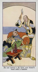 Entferne keine Fliege vom Kopf deines Freundes mit einer Axt