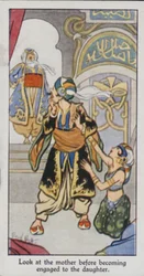 Östliches Sprichwort: Schau dir die Mutter an, bevor du dich mit der Tochter verlobst