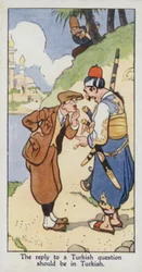 Östliches Sprichwort: Die Antwort auf eine türkische Frage sollte auf Türkisch sein