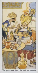 Die Armen suchen Nahrung, die Reichen einen Appetit