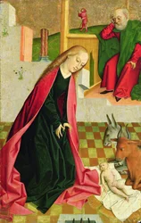 Geburt Christi (Öl auf Holztafel)