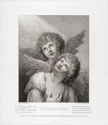 Zwei Cherubim. Zwei Engel.