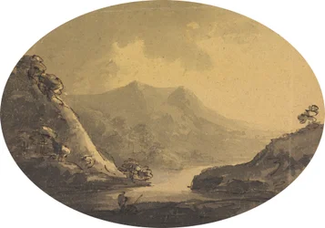 Landschaft mit Fischer