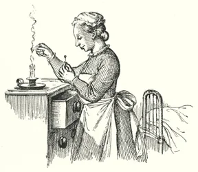 Hans Christian Andersen: Die Stopfnadel (Lithografie)