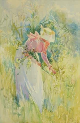 Blumenpflücken