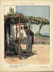Illustration von Ricardo Flores (1878-1918) in Le Rire, 24.02.12 - Côte d