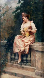 Mädchen mit Flöte