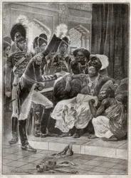 Sri Vikrama Rajasinha, König von Kandy (Sri Lanka), 1815 von den Engländern abgesetzt. 1924 (Illustration)