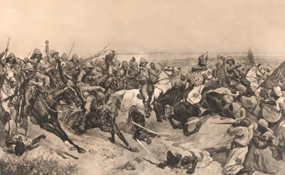 Der Angriff der 21. Lanzenreiter in der Schlacht von Omdurman
