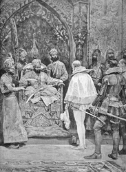 Der englische Botschafter in Indien im Jahr 1615