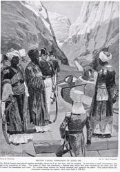 Die Briten nehmen Aden in Besitz, Illustration aus 