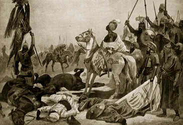 Hyder Ali bei Conjeveram, 1780, Illustration aus 