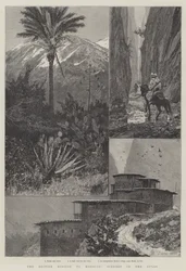 Die britische Mission nach Marokko, Landschaft im Atlasgebirge