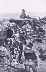 Der Sturm auf Sewastopol, 1855, Illustration aus British Battles on Land and Sea, 1915