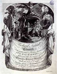 Handelskarte für Richard Siddall, Chemiker, am Goldenen Kopf, Panton Street, London
