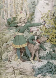 Skizze von Robin Hood, 1852