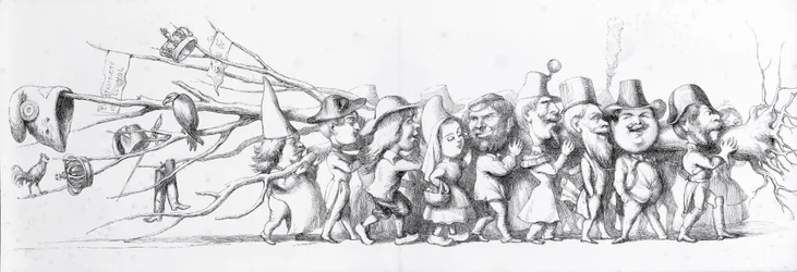 Französische Besucher der Großen Ausstellung, 1851