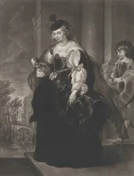 Porträt von Helena Fourment, mit einem jungen Pagen hinter ihr, 1782