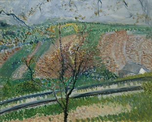 Trasse der Zahnradbahn auf den Kahlenberg