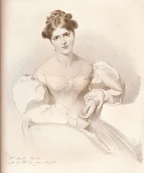 Frances Anne Fanny Kemble, 1809-1893, britische Schauspielerin, um 1829, 1909