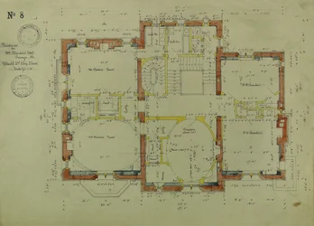 William Borden Residenz, Chicago, Illinois, Zweiter Stock Plan