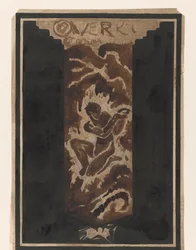 Erster Entwurf für den Bucheinband für Über Kunst, II, von R.N. Roland Holst