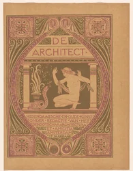 Umschlagentwurf für: Der Architekt, 1911