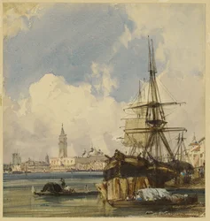 Riva degli Schiavoni, von der Nähe von San Biagio aus, Venedig