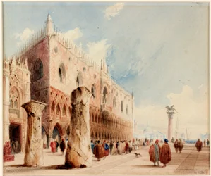 Szene in Venedig (Dogenpalast)