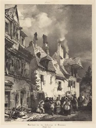 Ansicht einer Straße in den Vororten von Besançon