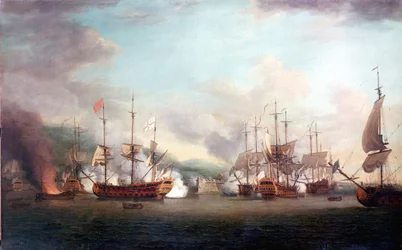 Die Eroberung von Port Louis (Haiti) am 8. März.