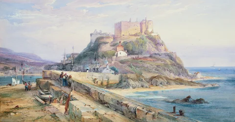 Mont Orgueil Castle, Gorey, Jersey, 1876