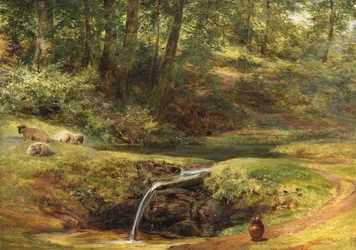 Studie für Der Sylvan Frühling, 1854