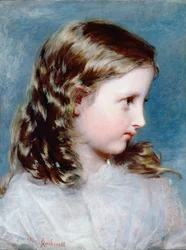 Kopf eines Mädchens, 1860