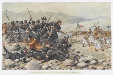 Der letzte Widerstand des 44. East Essex Regiments bei Gandamuk