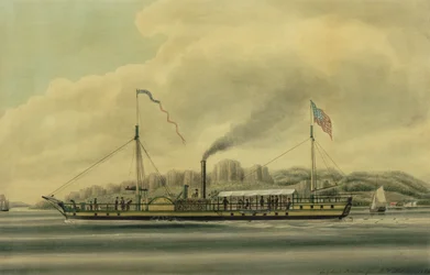 Der Hudson River Dampfschiff, 