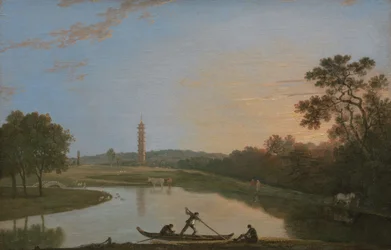 Kew Gardens: Die Pagode und die Brücke [1985, Cormack, YCBA Concise Catalogue]