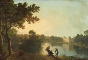 Südostansicht von Wilton vom Fluss aus
