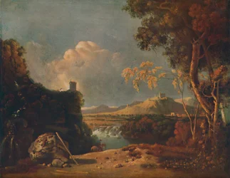 Der weiße Mönch - IV Italienische Landschaft, mit weißem Mönch, ca. 1752