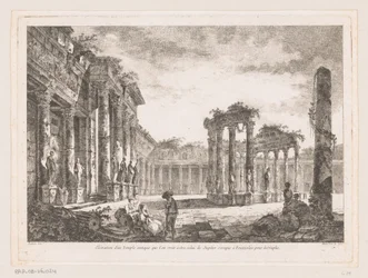 Ansicht des Tempels von Jupiter Serapis