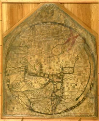 Weltkarte, ca. 1290