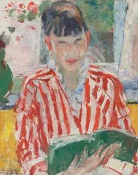 Frau beim Lesen
