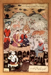 Miniatur von Salomon und Balkis, ca. 1595