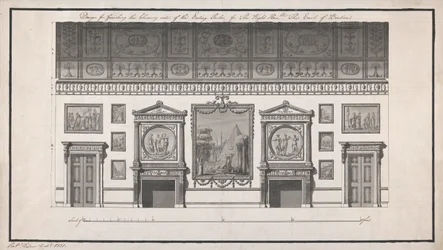 Headfort House, Esszimmer, Kaminseite
