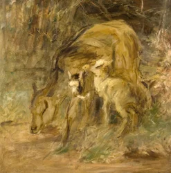 Ziege und Zicklein