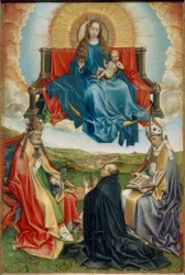 Madonna in der Glorie mit Stifter und den hl. Petrus und Augustinus