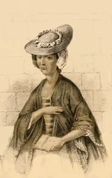 Elizabeth Brownrigg, wegen Grausamkeit und Mord hingerichtet, 1822.